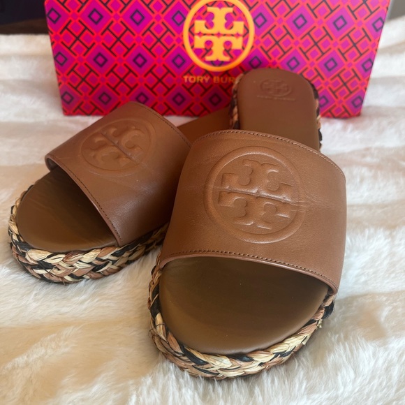 Tory Burch Espadrilles Size 8 TAN - Picture 3 of 9